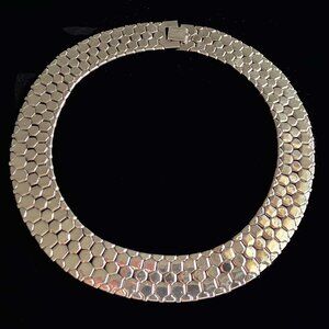 Vintage Reinad Signed Silver Plated Collar Necklace